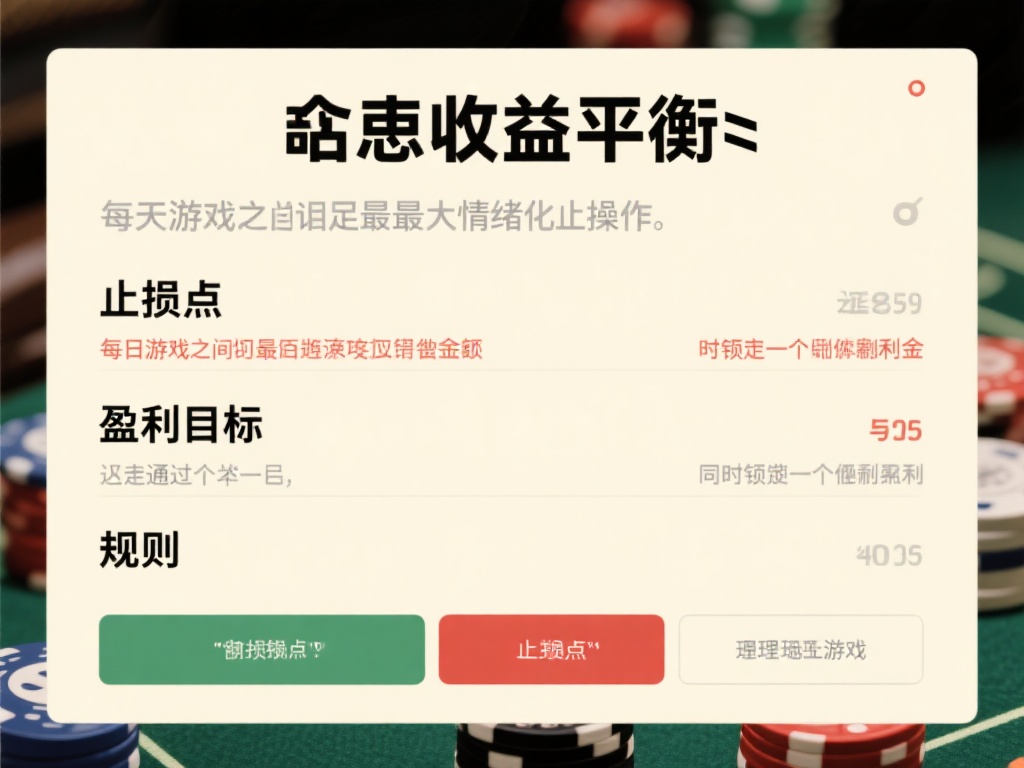 损益平衡：&nbsp;遵循“止损点”与“盈利目标”规则。在每