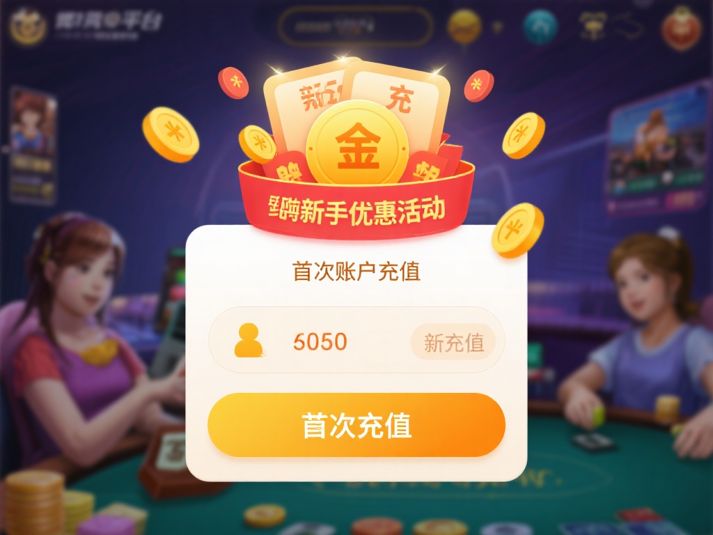 进行首次账户充值：新手玩家可以选择平台提供的新手优