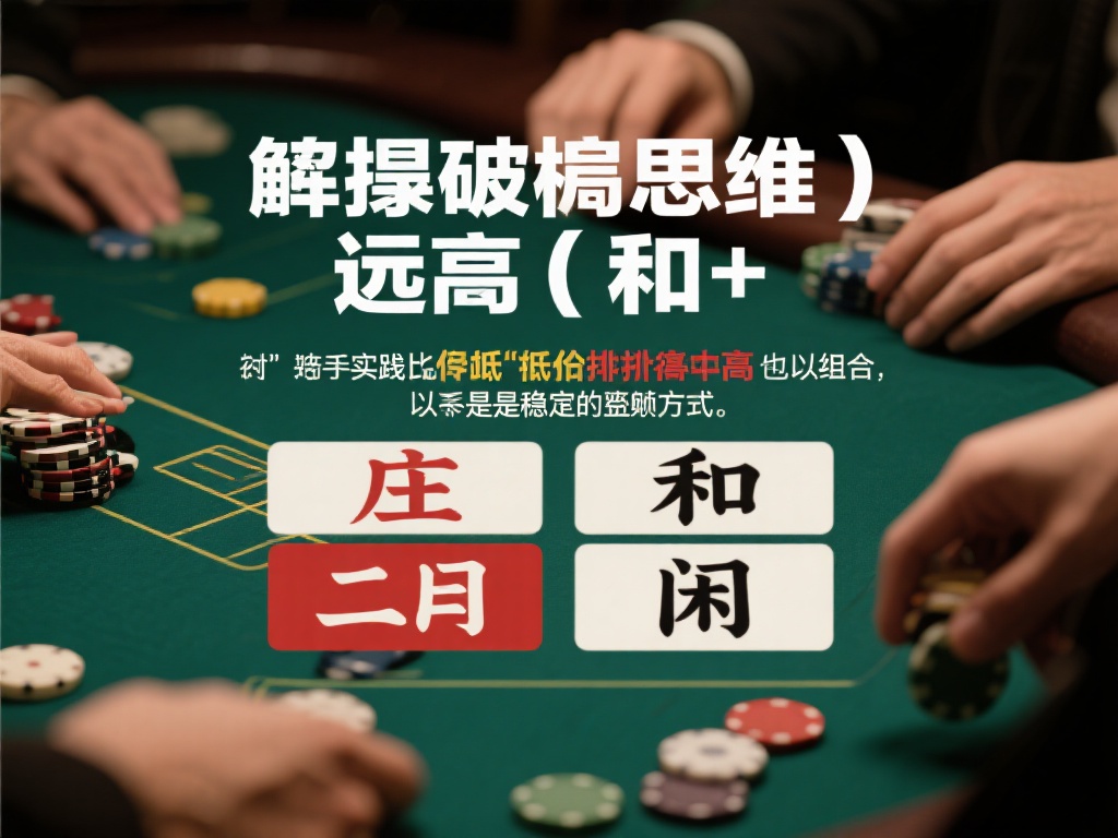 从入门到精通:揭秘百家乐高手实战策略与技巧 遵循破局思维:远离“和”注
在实践中,“和”选项