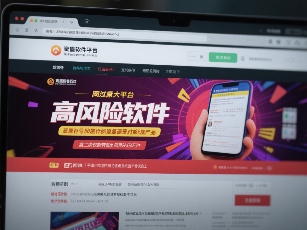 高风险软件往往通过不正规的网站或广告传播。如果一个