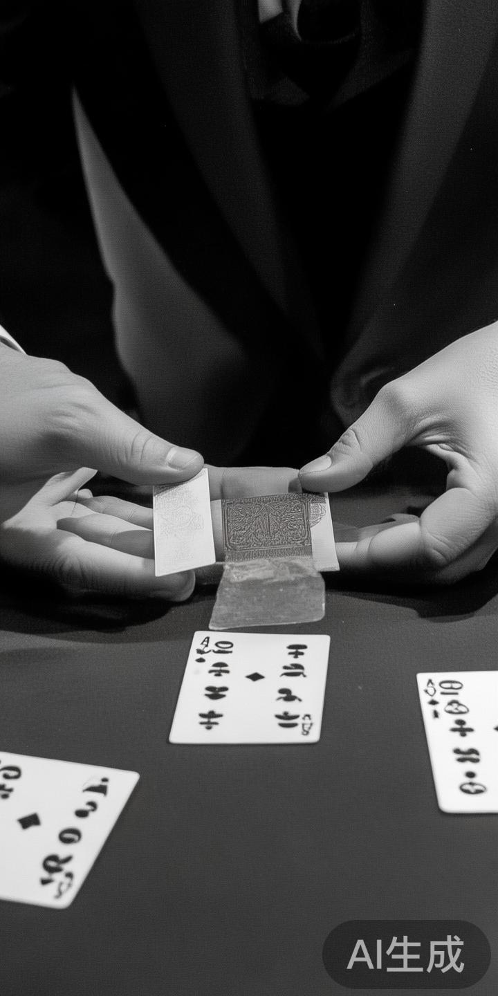 发牌阶段：荷官会按照固定规则发出两张牌给“庄家”和